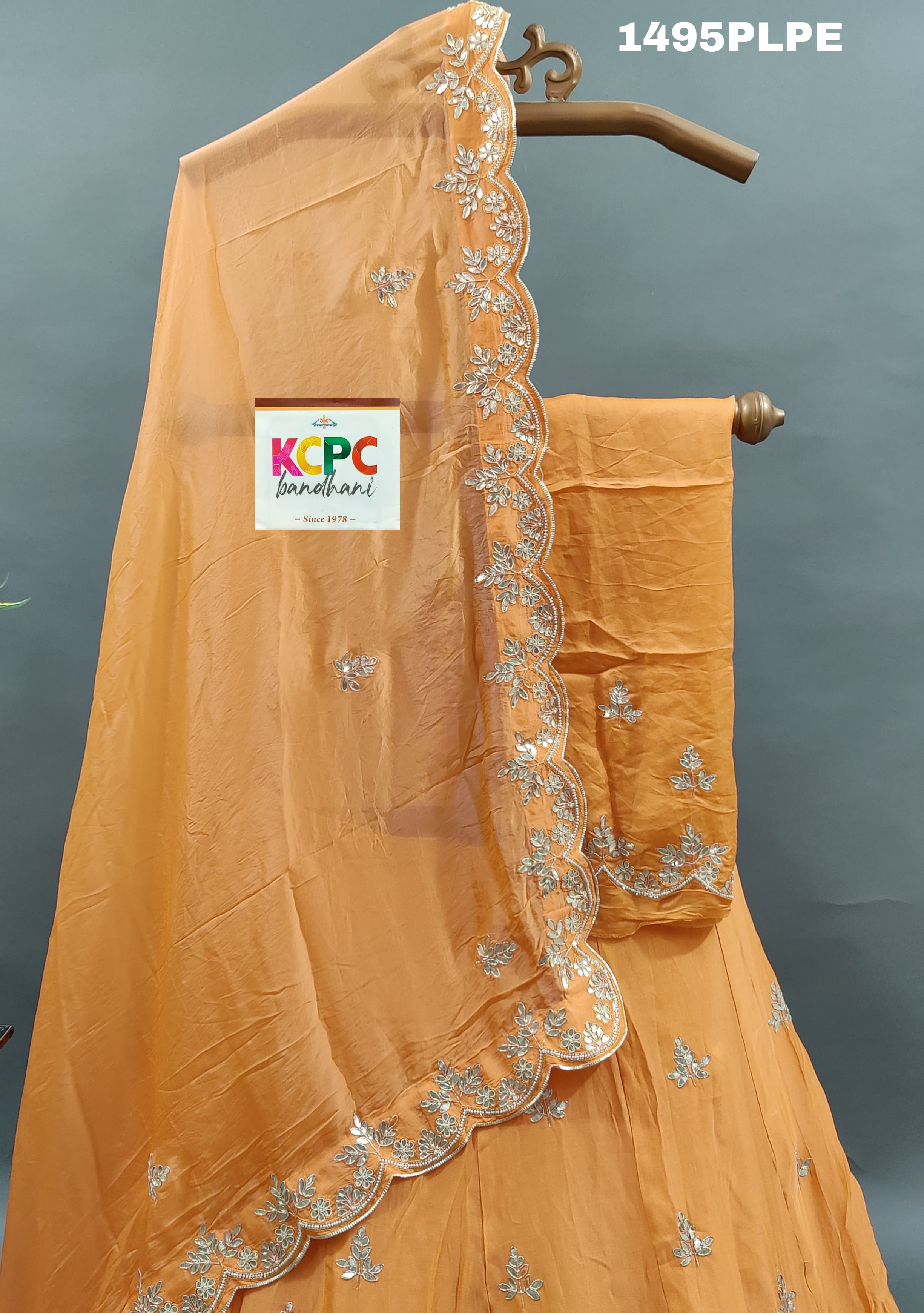 KcPc New Pure Upada Silk Cutdana Gotapatti Work Lehenga MAD