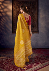 Kcpc New Beautiful Cotton Silk Plastic Mirror Work Saree