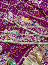 Pure Gaji Silk saree for Indian wedding