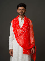 KcPc Orignal Handmade Chiffon Leheriya Gent's Dupatta