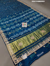 Modal Silk Bandhani Ekdana Bandhej Heavy Gotapatti Work Saree in blue colour for royal weddings
