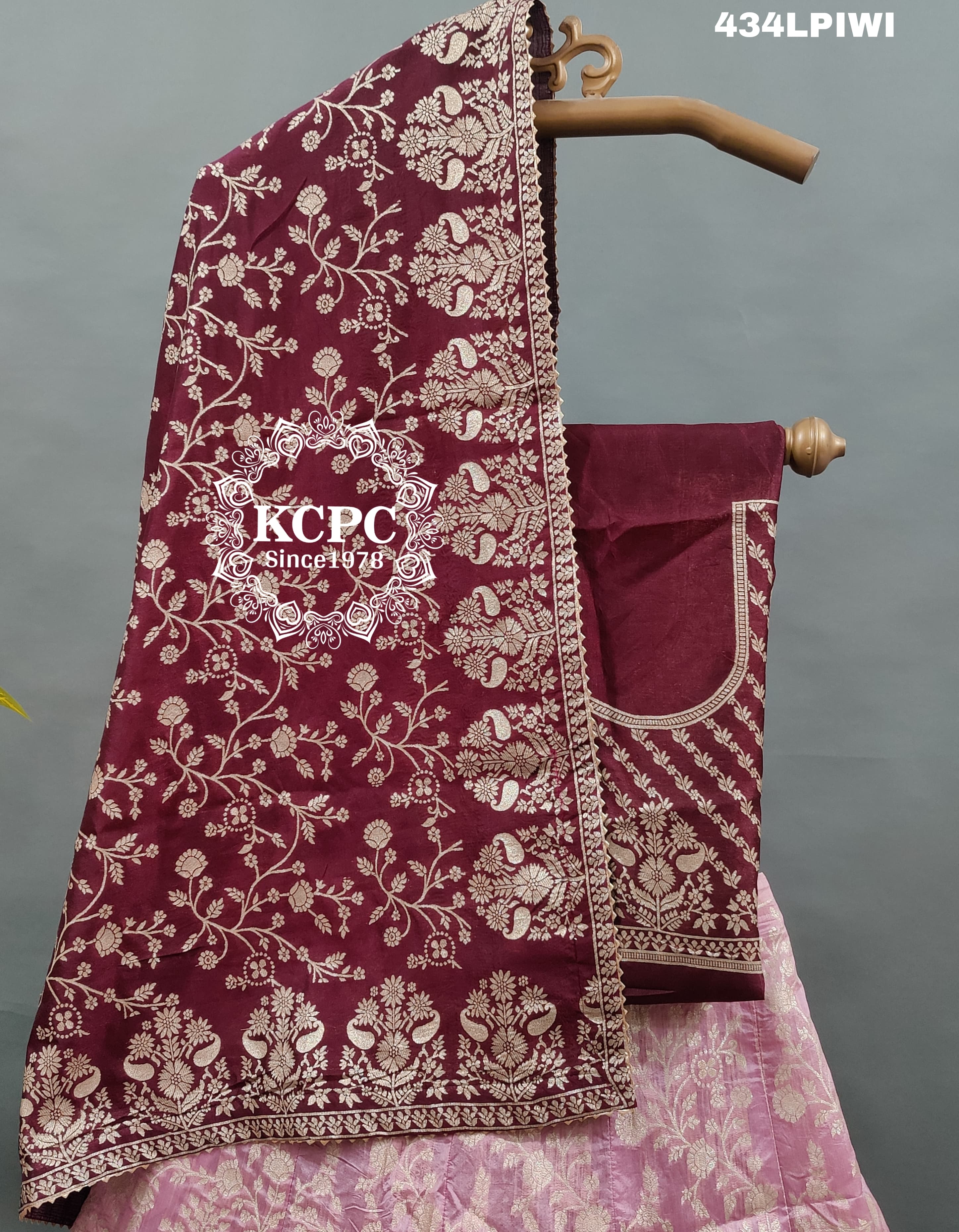 KcPc Pure Banarasi Dola silk With Zari Work Lehenga BTU