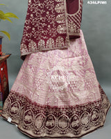 KcPc Pure Banarasi Dola silk With Zari Work Lehenga BTU