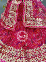 KcPc New Kota Doria Chunri Print Gotapatti Work Lehenga Set KML