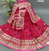 KcPc New Kota Doria Chunri Print Gotapatti Work Lehenga Set KML