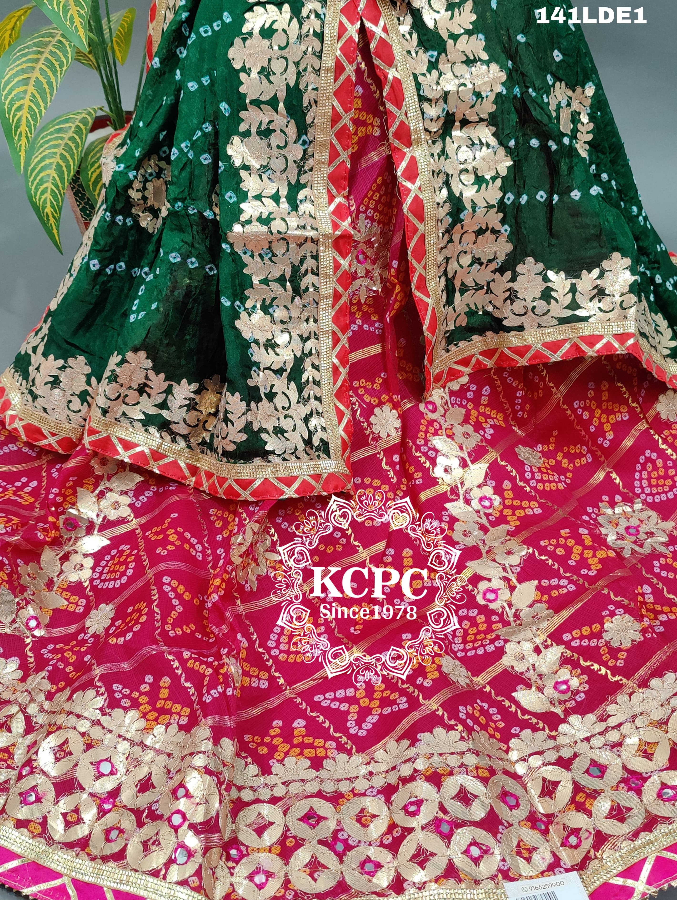 By Jaipuri Special LehengaWith Kota Doria Gotapatti Work