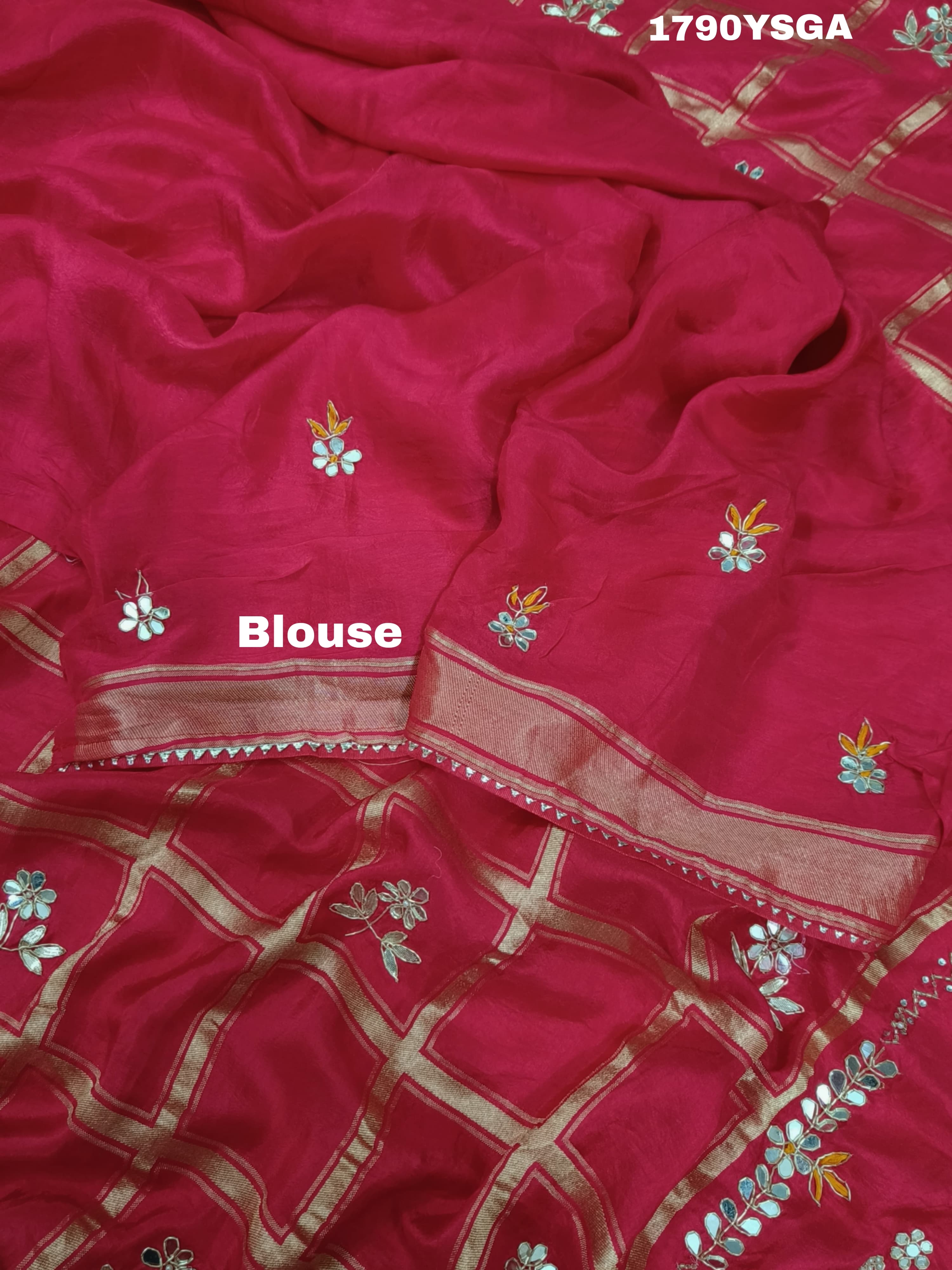 KcPc New Gaji Silk Gharchola Gotapatti Work SareeMAD