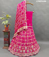 KcPc New Pure Gaji Silk Bandhani Gharchola with katdana Gotapatti Work Lehenga SetMAD