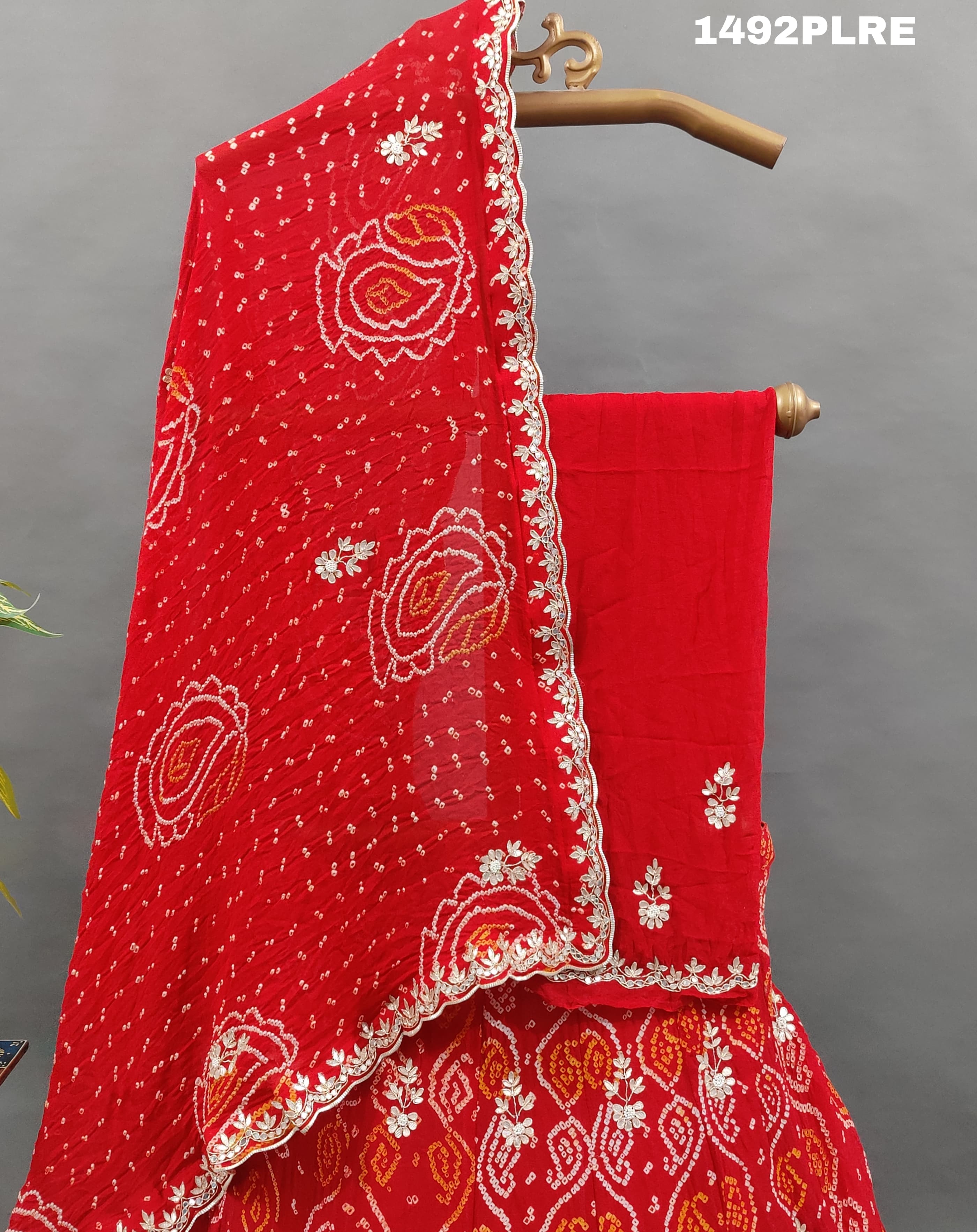 KcPc Pure Chinon Gotapatti Cutwork New Lehenga Set MAD