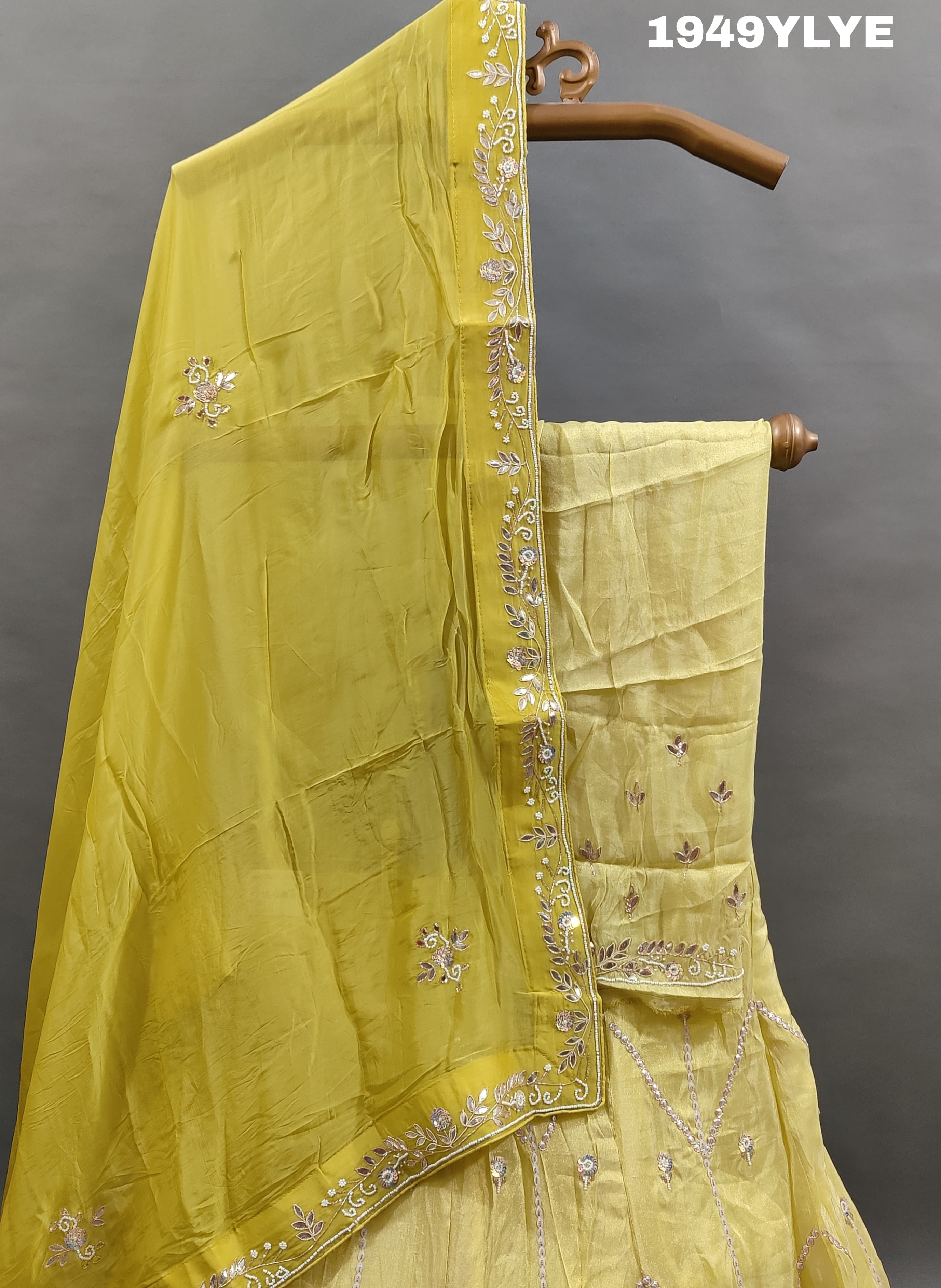 Pastel Banarasi silk Lehanga