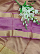 Tissue Silk Banarasi Handloom Saree in pink colour