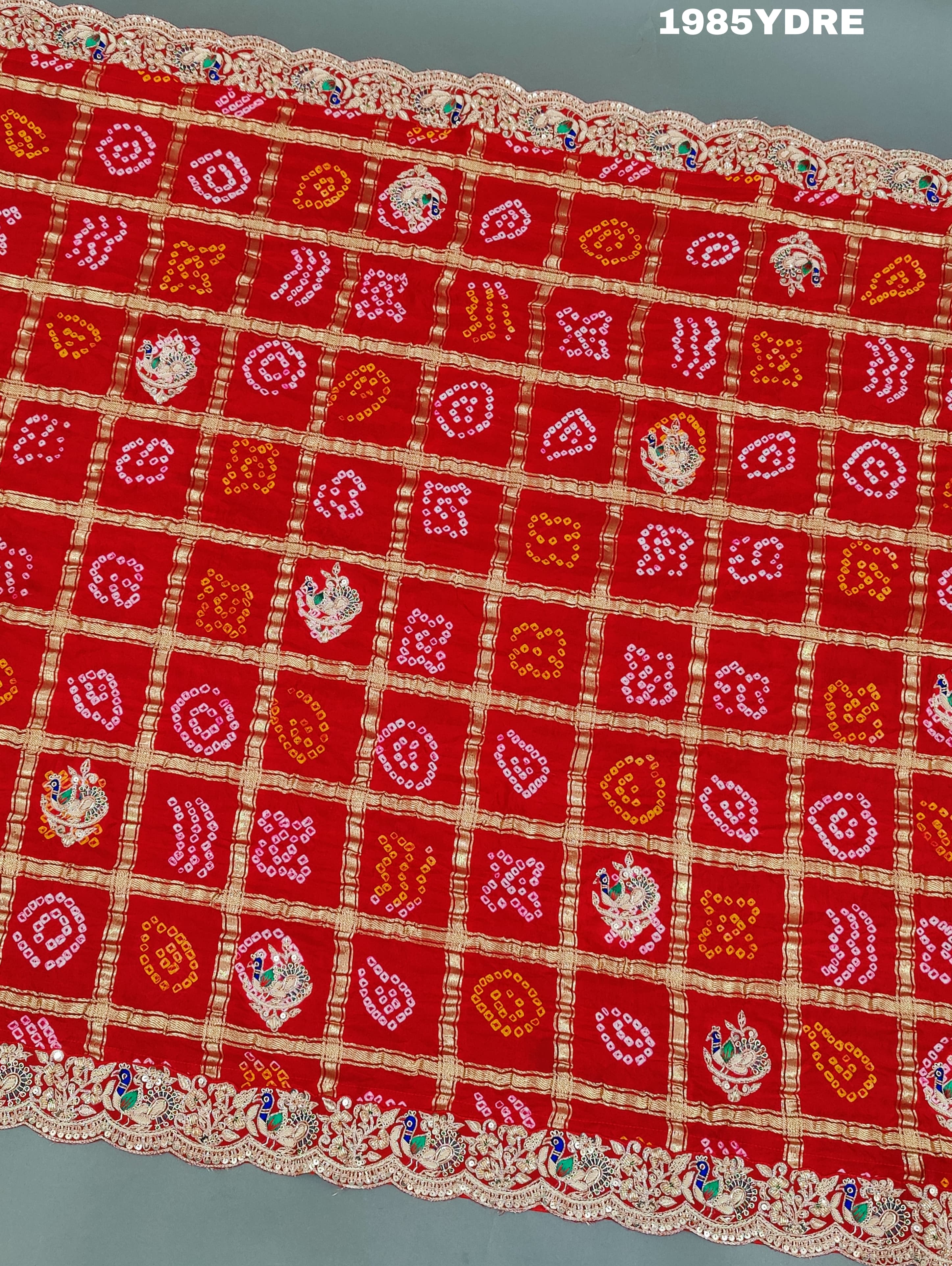 KcPc New Arrival Pure Gaji Silk Marwadi Peacock Style DuppataMNL