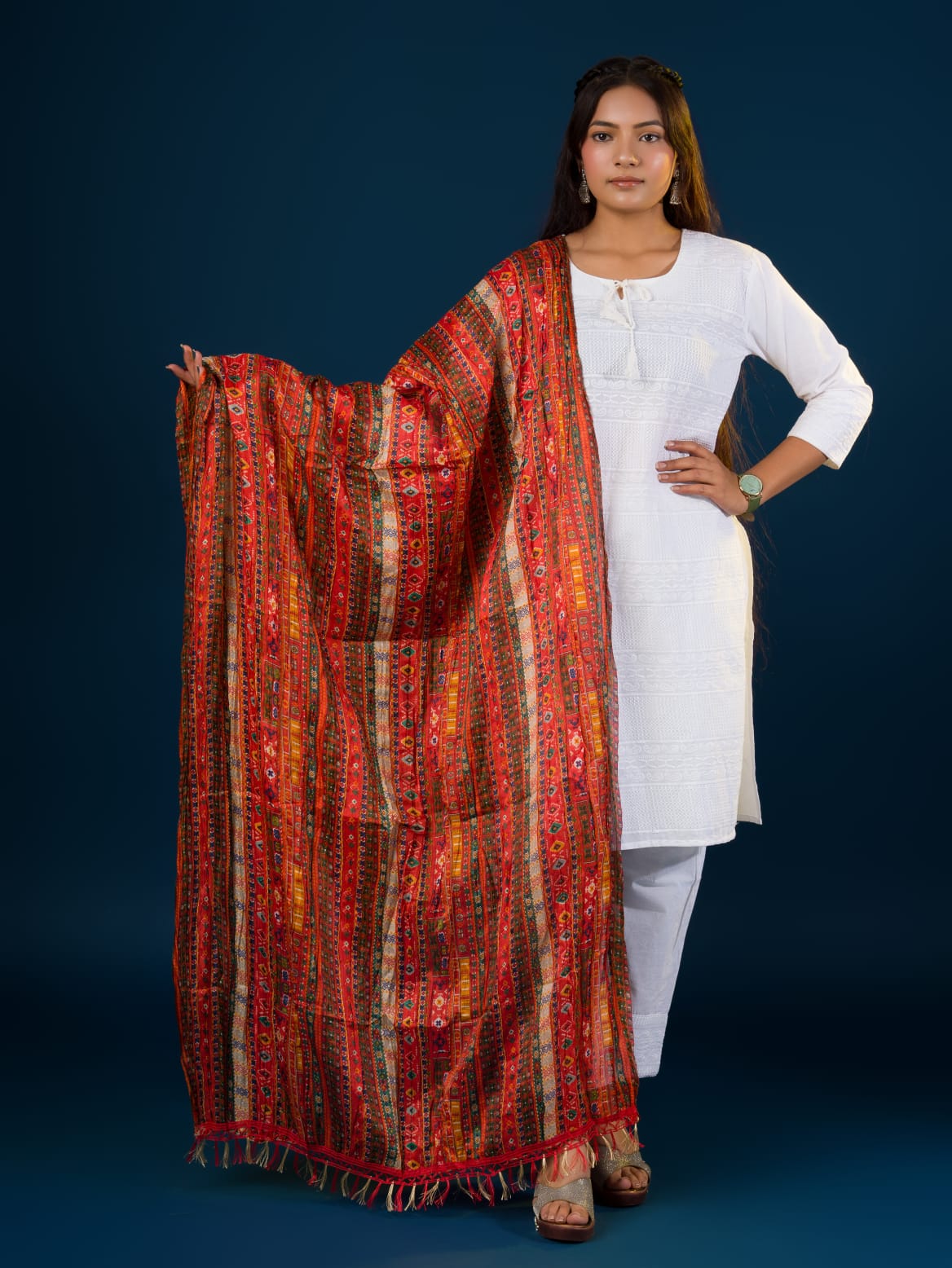 KcPc New Chinon Printed DupattaRAY