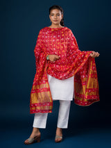 KcPc Latest Bandhani Mangal Path Ghatchola Dupatta Red