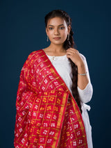 KcPc Latest Bandhani Mangal Path Ghatchola Dupatta Red