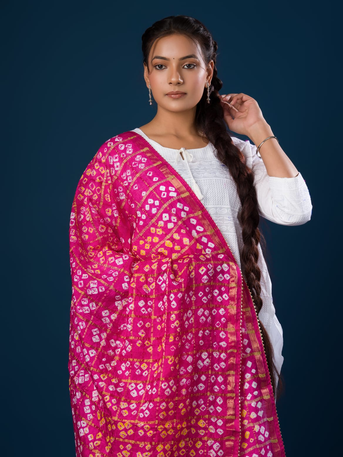 KcPc New BandhaniGharchola Dupatta Rani