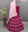 A pure upada silk lehenga set with cutdana work