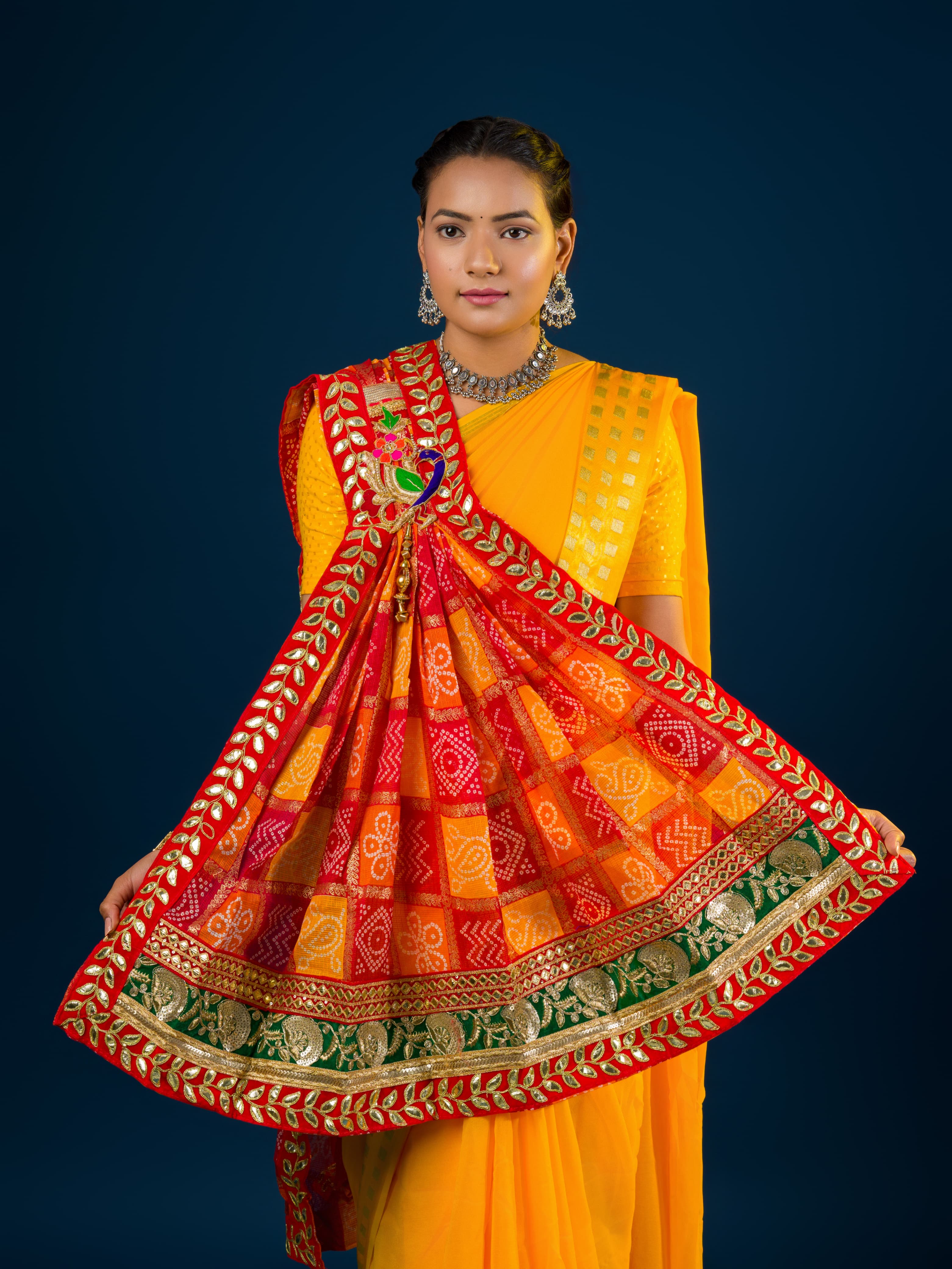 KcPc Rajasthani Marwadi Bandhani chunri Pila Broach RSC