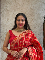 Buy Dola Silk Banarasi Meenakari Lehenga chunni Set Kcpc