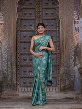 KcPc New Festive Ready Dola Silk Saree Featuring Banarasi Style White Cutdana Detailing PDM