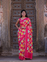 Buy New PrintedSaree with Mirror Highlights KcPc