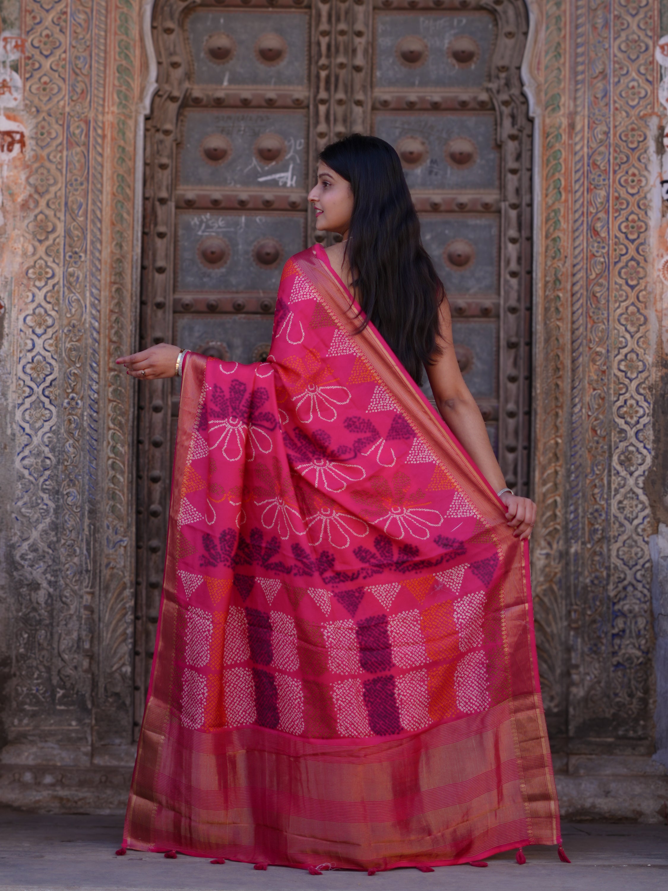 KcPc New Traditional Banarasi Munga Silk Saree with Elegant Zari BorderNITY