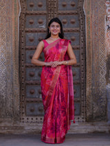 KcPc New Traditional Banarasi Munga Silk Saree with Elegant Zari BorderNITY