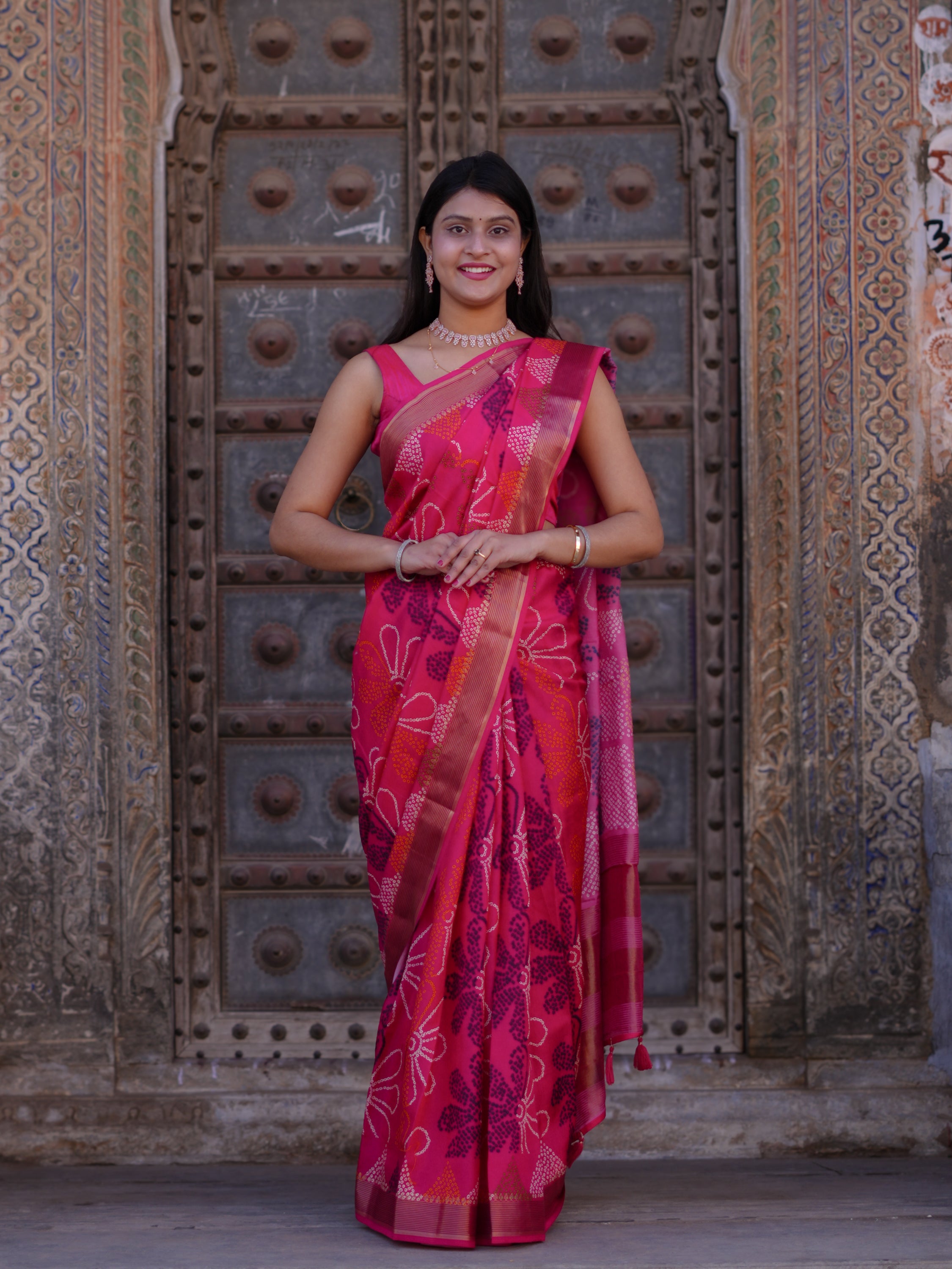 KcPc New Traditional Banarasi Munga Silk Saree with Elegant Zari BorderNITY