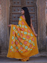 KcPc New Elegant Upada Silk Saree with Mirror Work Perfect for Festive CelebrationsSVD