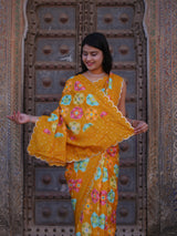 KcPc New Elegant Upada Silk Saree with Mirror Work Perfect for Festive CelebrationsSVD