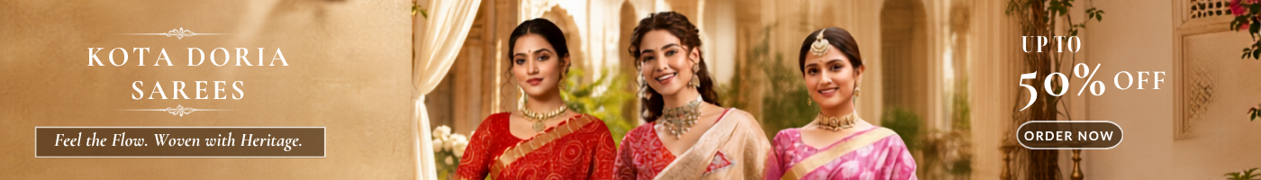 Kota Doria Sarees Collection Online Upto 50% Off | KCPC
