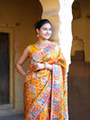 KcPc Traditional Elegance Meenakari Style Katan Silk Saree with Handcrafted Zardosi Work RB