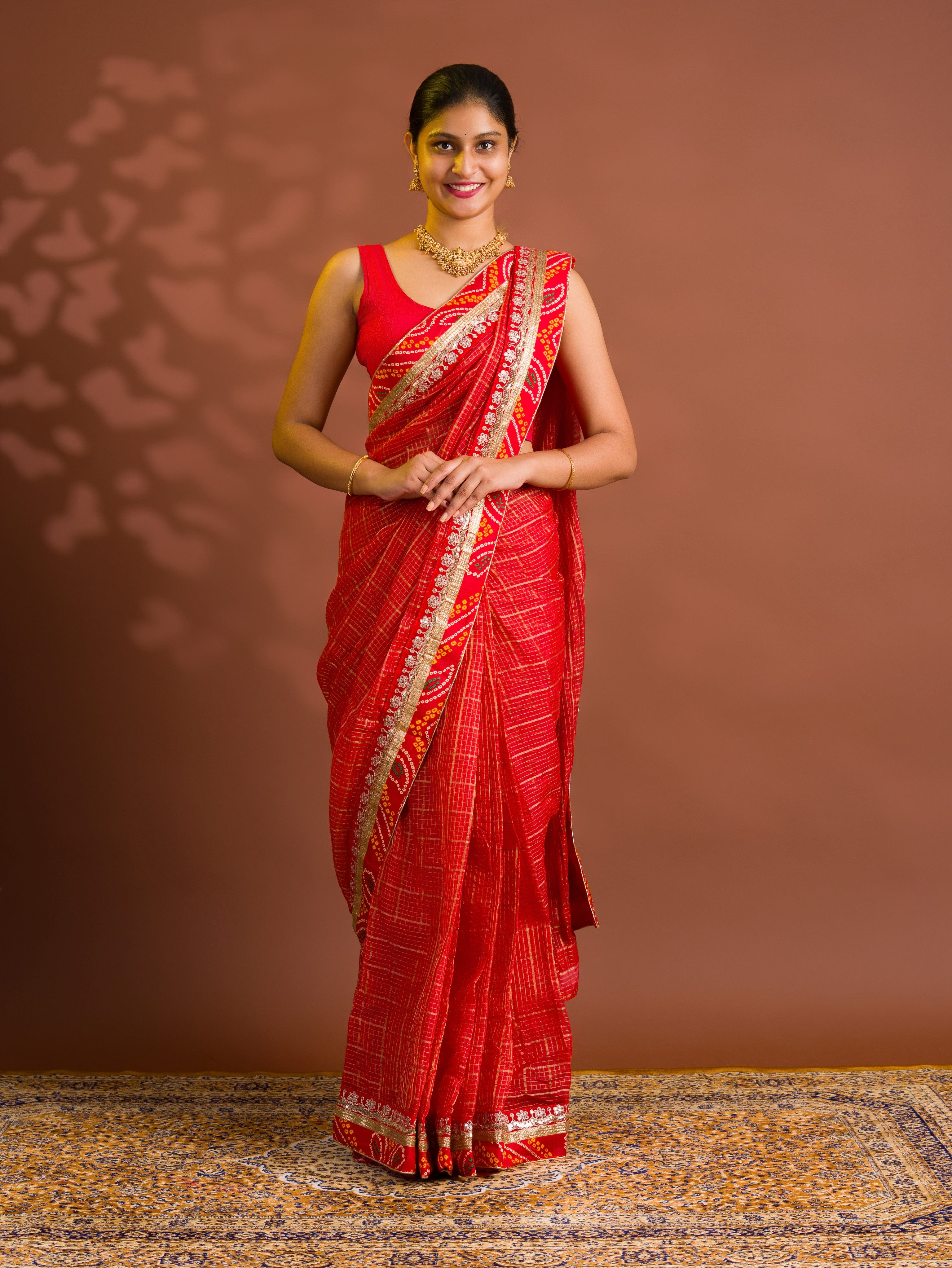 By Banarasi Saree WithFestive Wear