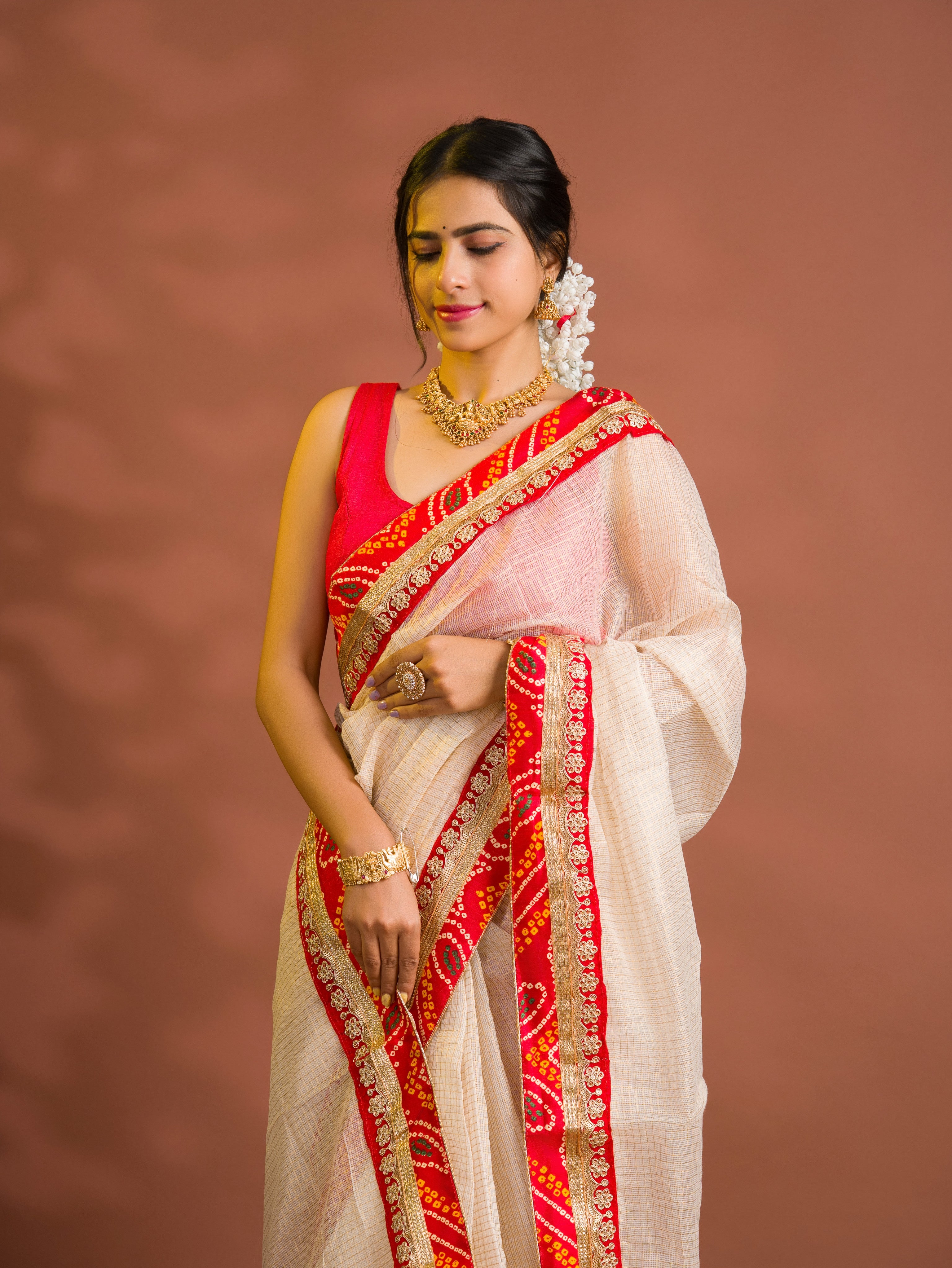 By Banarasi Saree WithFestive Wear