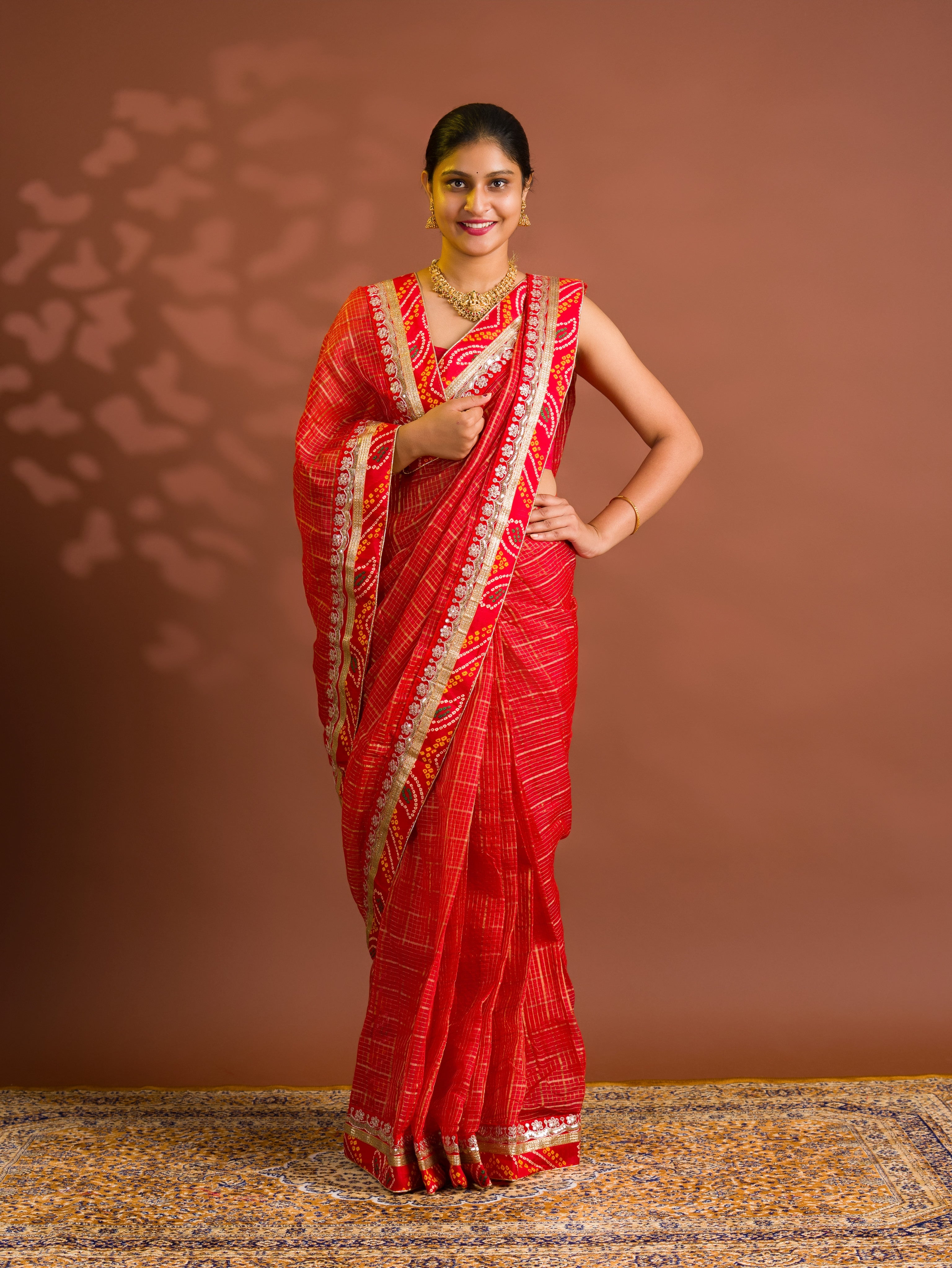 By Banarasi Saree WithFestive Wear