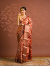 By Printed Style With Zari border Saree