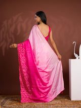 By Bandhani Saree With Gotapatti Work