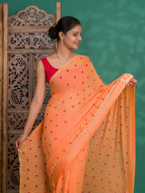 By Bandhani Saree With Casual Wear