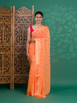By Bandhani Saree With Casual Wear