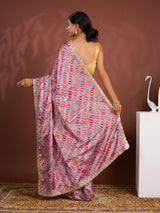 By New Launch Cotton Silk Leheriya Style with Gotapatti Work Saree