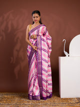 KcPc New Cotton silk Printed Style With Zari Border Saree GAN