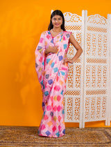 KcPc Latest Chinon Bollywood Bandhani Gotapatti Work Saree SWA