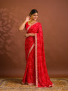 By Bandhani Saree With Casual Wear