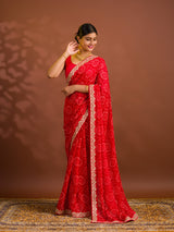 By Bandhani Saree With Casual Wear