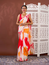 By Faag Saree With Gotapatti Work