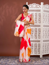 By Faag Saree With Gotapatti Work