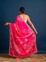 By Gaji Bandhani Saree With WeddingWear