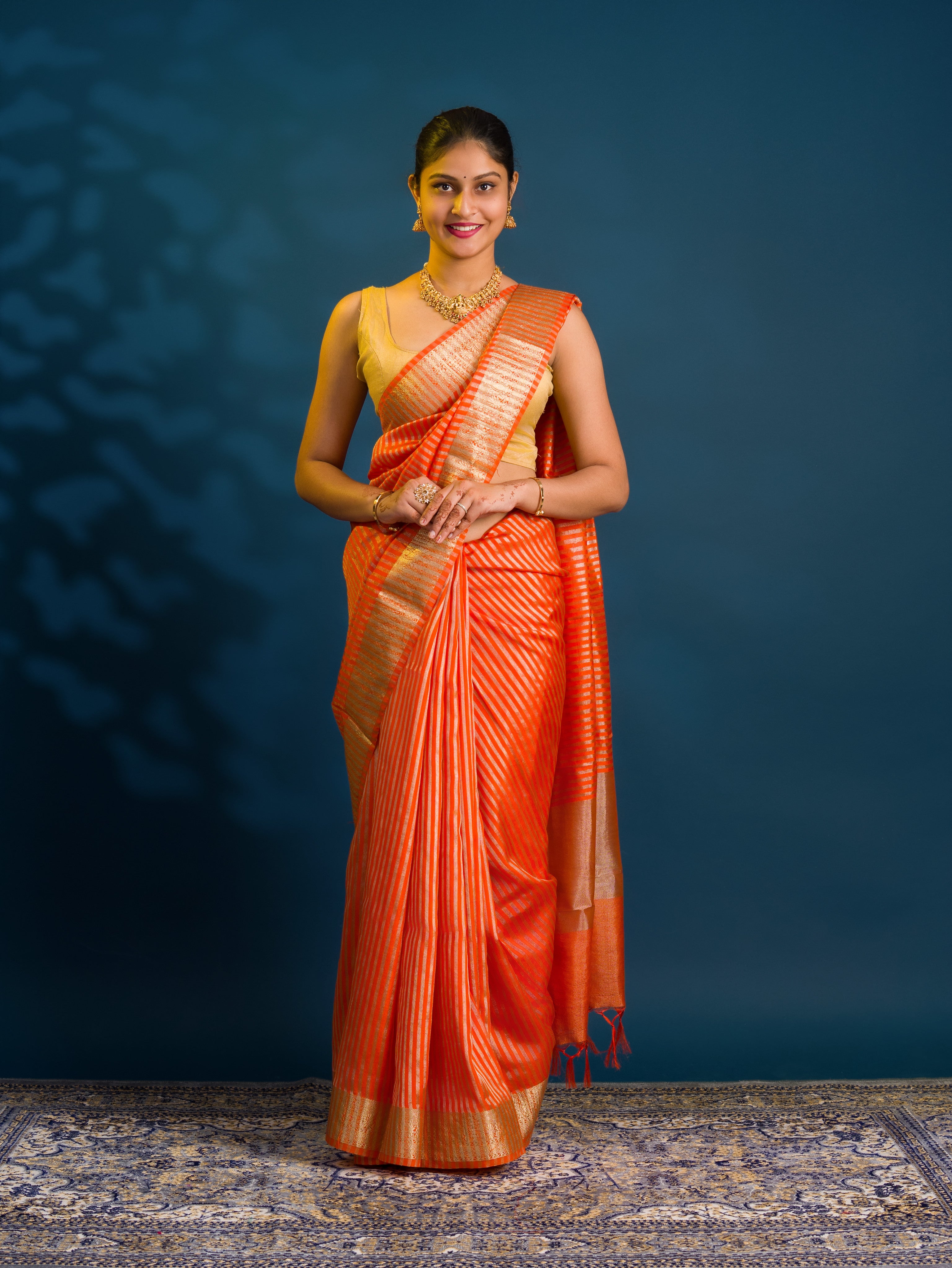 By Banarasi Style With Zari weaving Saree