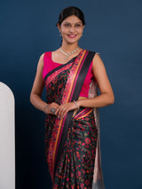 Pashmina Soft Silk Pashmina Style With Digital Print Work Saree under 2000