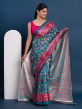 Pashmina Style With Digital Print Work Saree